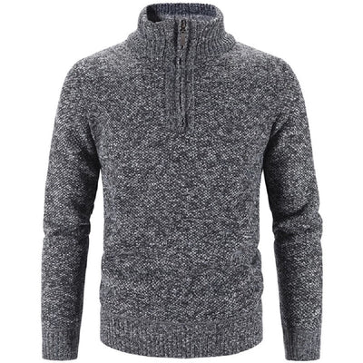 Kuscheliger Pullover mit Halbem Reißverschluss für Herren