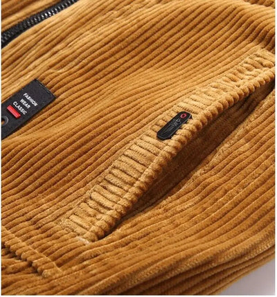Gemütliche Cord-Winterjacke für Herren