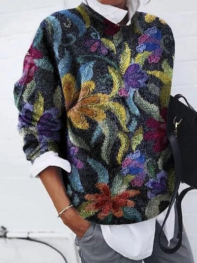 Trendiger Bedruckter Pullover für Damen