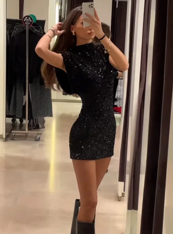 Saige™ | Glitzerndes Glamour-Kleid