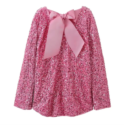 Izzy™ | Pailletten-Schleifenkleid