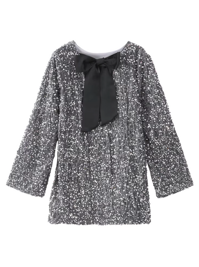 Izzy™ | Pailletten-Schleifenkleid