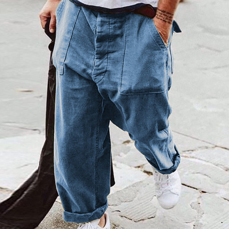 Schlabberhose – Lässige Herrenjeans mit lockerem Sitz und Taschen