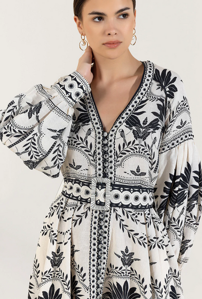 Pilar™ | Onyx Schwarzes Mini-Kleid