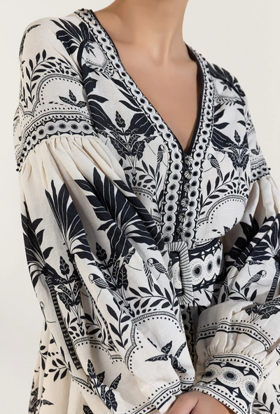 Pilar™ | Onyx Schwarzes Mini-Kleid