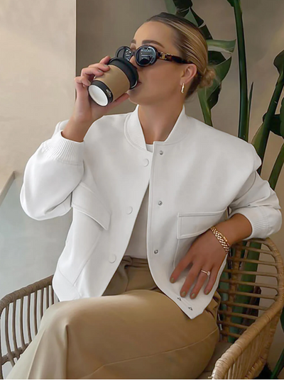 Farbige Jacke aus französischer Baumwolle