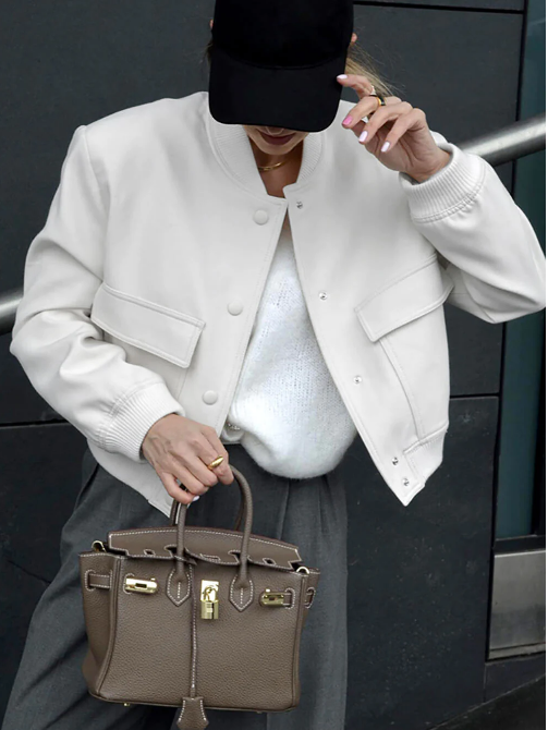 Farbige Jacke aus französischer Baumwolle