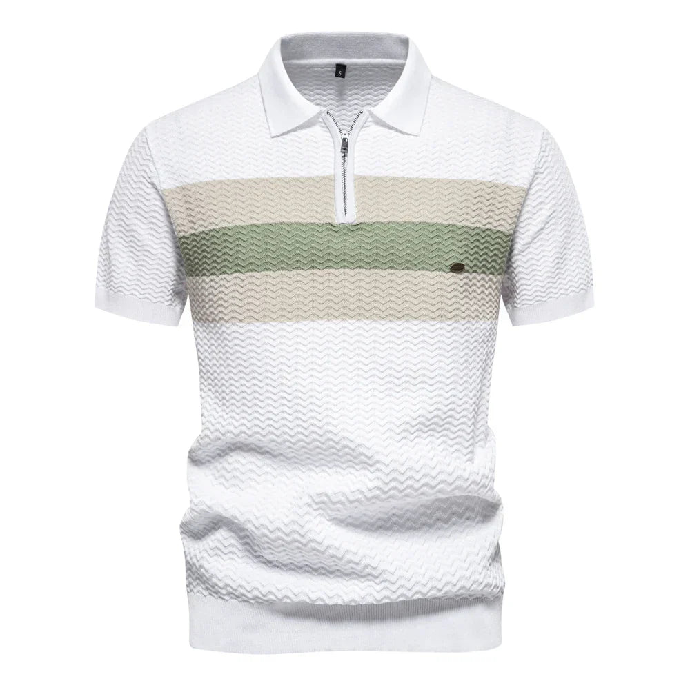 Stylisches Herrenhemd mit Rippenmuster