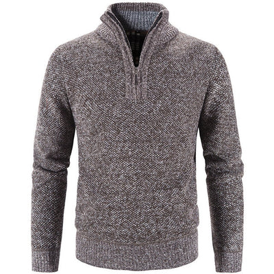 Kuscheliger Pullover mit Halbem Reißverschluss für Herren