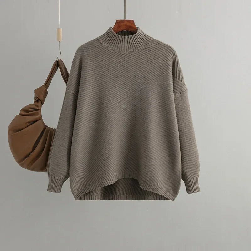 Lässiger Vintage-Strickpullover für Damen