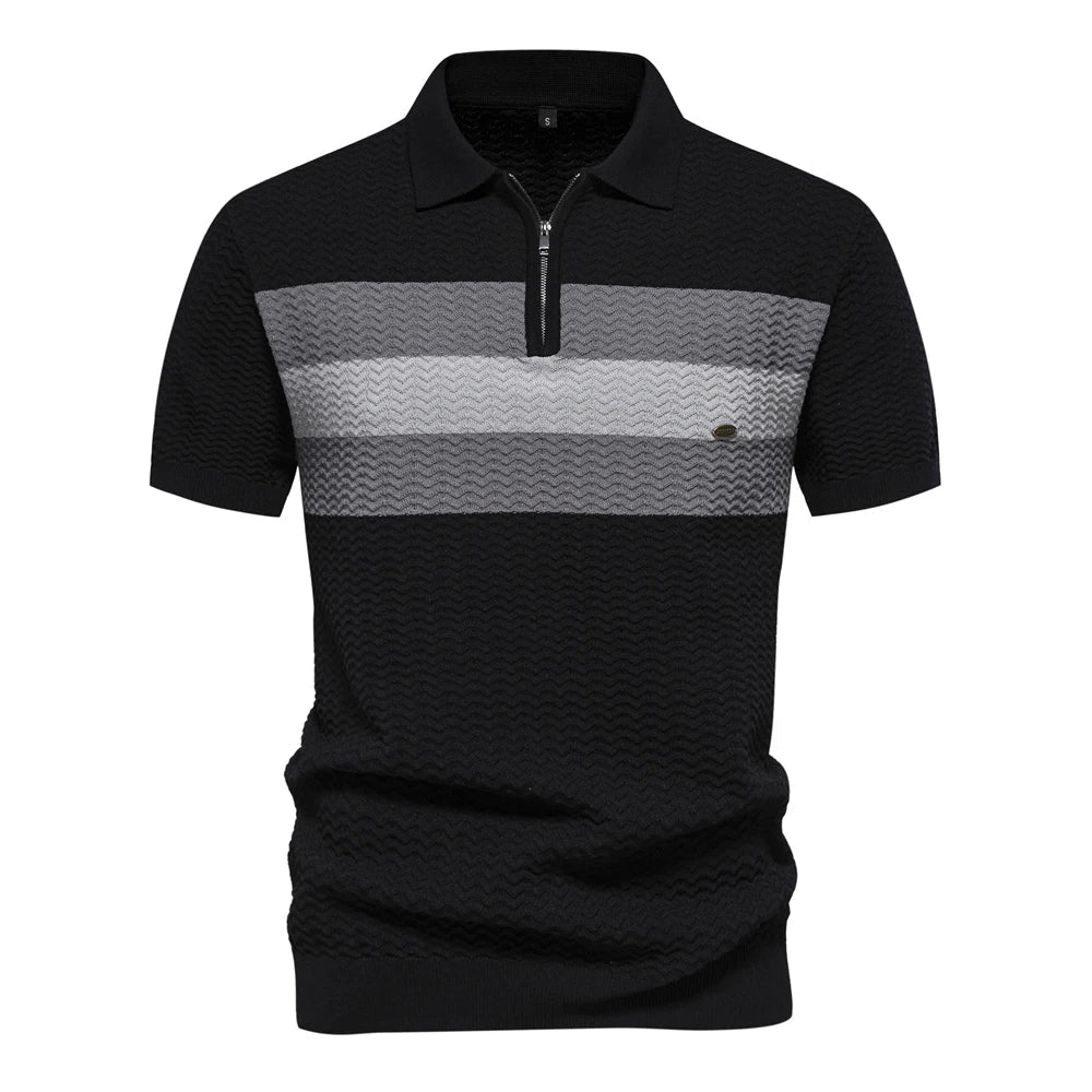 Stylisches Herrenhemd mit Rippenmuster