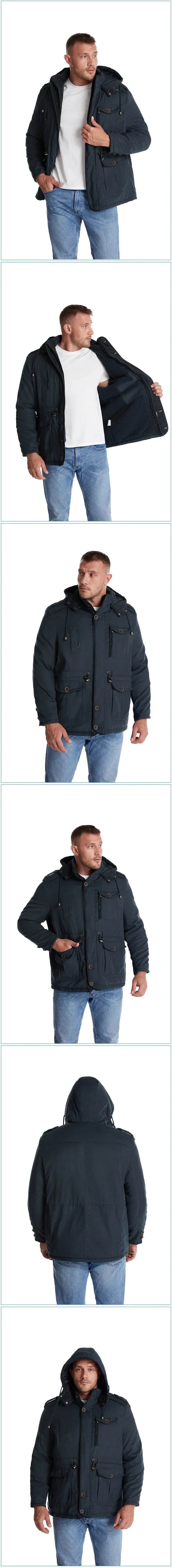 Winterjacke mit Taschen für Männer