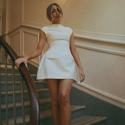 Ellen™ | Elegantes strukturiertes Kleid