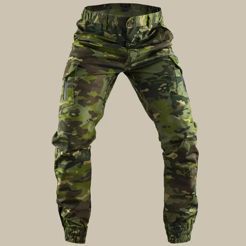 Cargohose für Herren - Leichte Sommer-Wanderhose im militärischen Stil für Outdoor