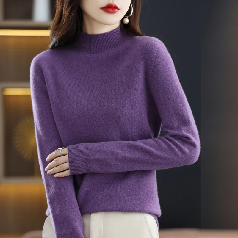 Pullover mit Stehkragen für Damen