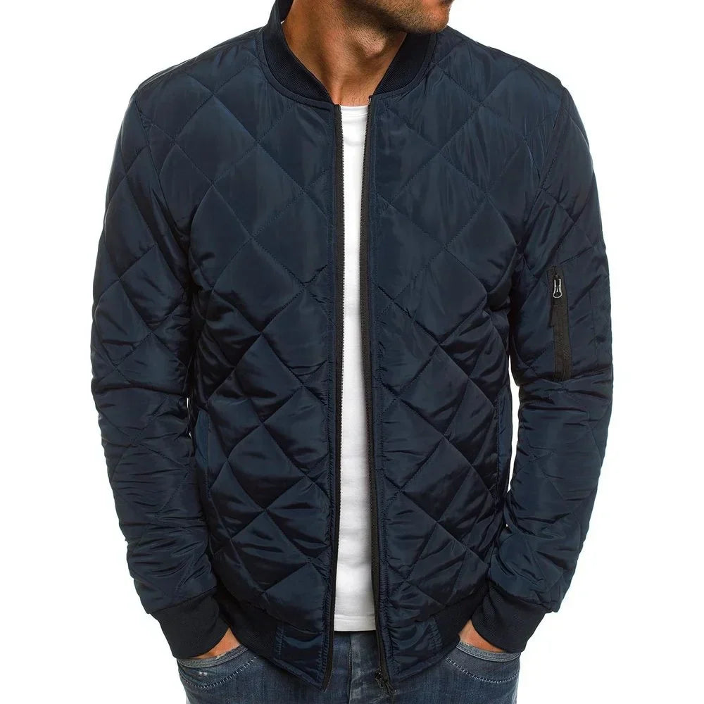 Ambrogio | Casual Jacke Premium mit Rhombusdesign