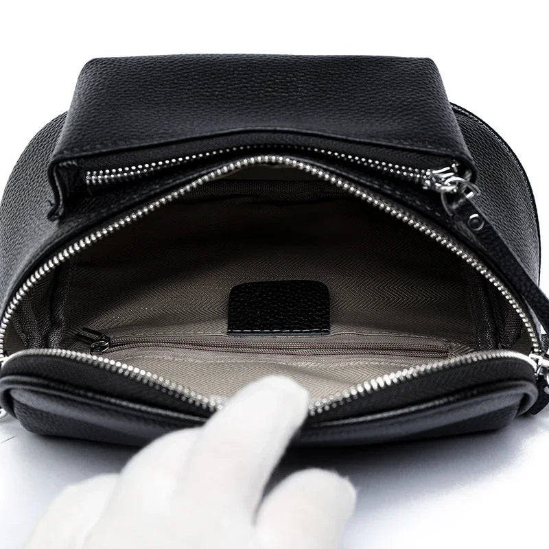 Elsie | Raffinierte PU Lederaxeltasche