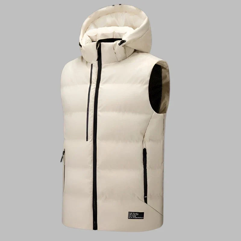 Steppweste für den Herbst - Leichte Übergangsjacke mit Kapuze für Herren