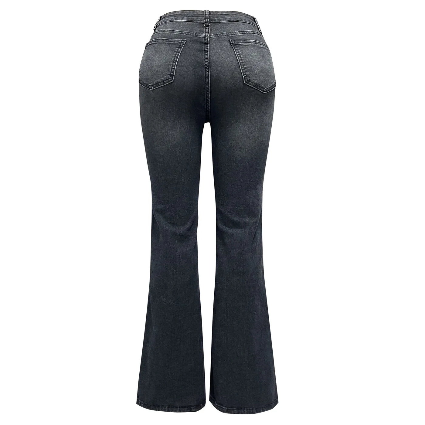 Schicke Bootcut-Jeans mit niedriger Taille