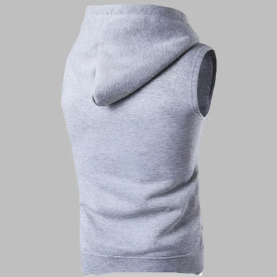 Weste für Herren - Leichte Sommer-Strickjacke mit Kapuze