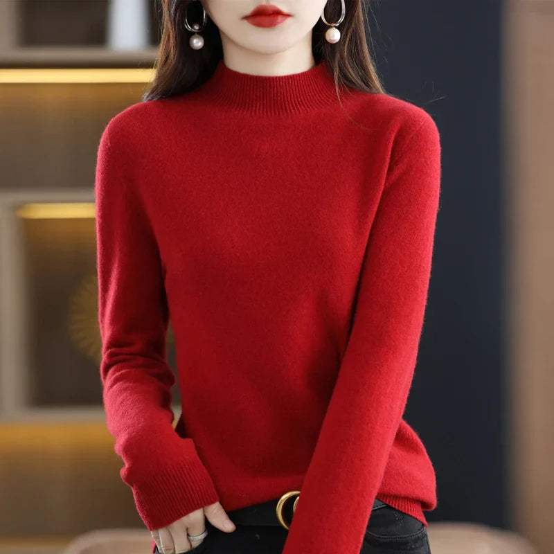Pullover mit Stehkragen für Damen