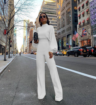 Eleganter Puffärmel-Jumpsuit für Damen