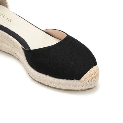Tônivis Espadrilles Plateau | Bequeme Damen Keilabsatz Schnür-Sandalen für den Sommer 2024