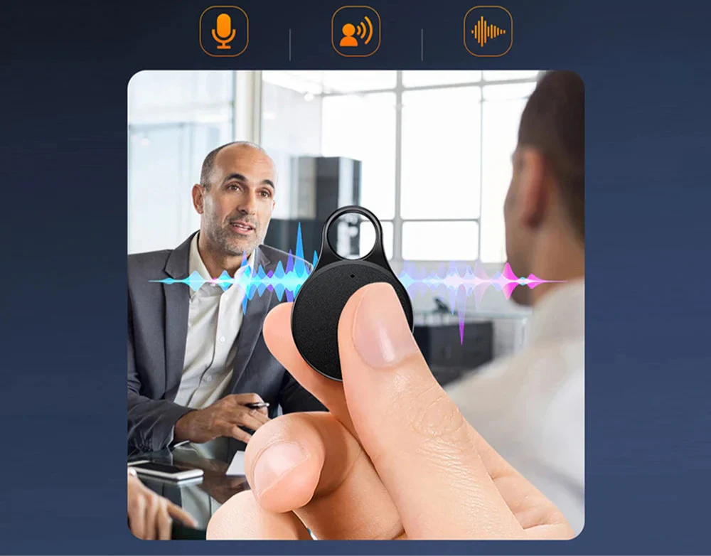 Diskrete Aufzeichnung mit Norvox Mini Sprachmemo Anhänger