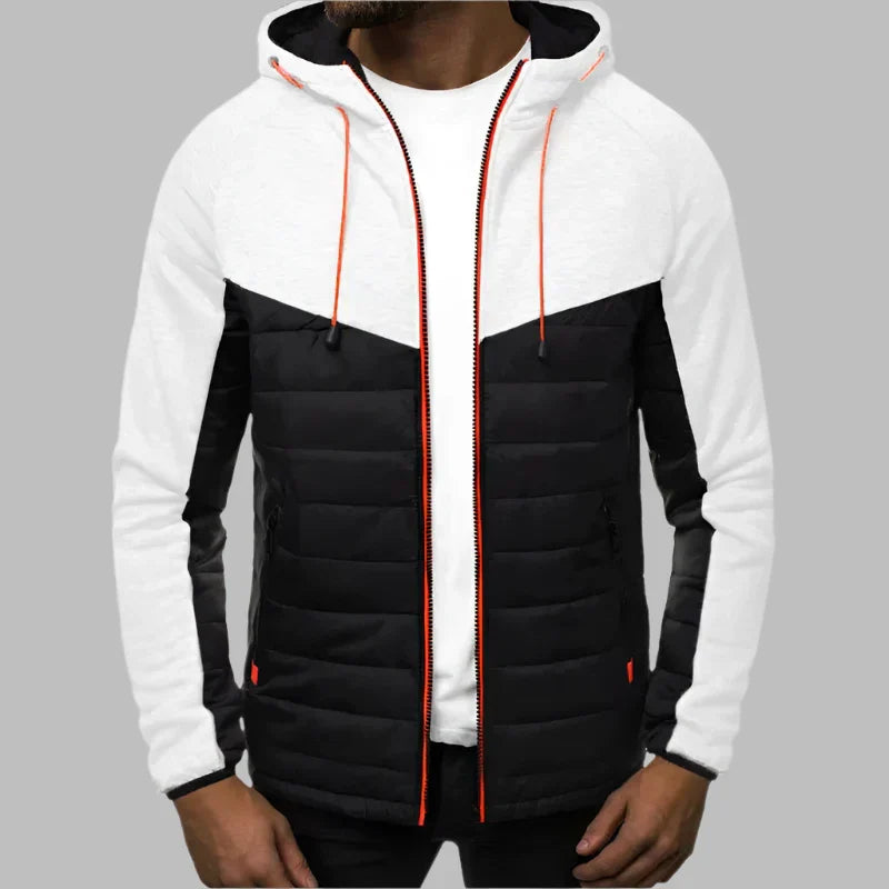Leichte Sommerjacke für Herren - Sportliche Strickjacke mit Kapuze und Reißverschluss
