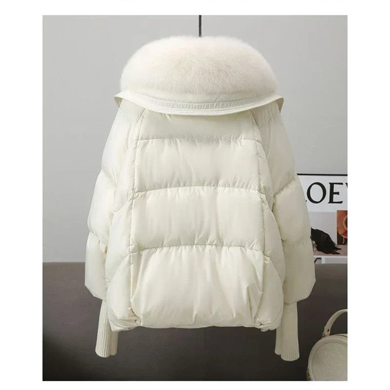 Warme Puffer Winterjacke für Damen