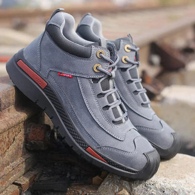 Sicherheitsschuhe - Wasserdichte Schnürstiefel mit Stahlkappe für Männer