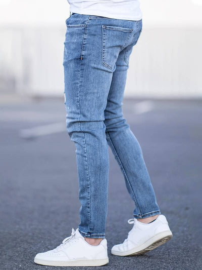 Skinny-Jeans | Ripped | Stretch | Schlanke Fit-Jeans | Herrenjeans
