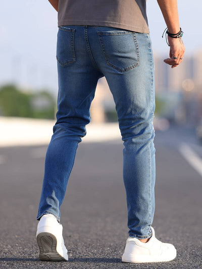 Skinny-Jeans | Ripped | Stretch | Schlanke Fit-Jeans | Herrenjeans