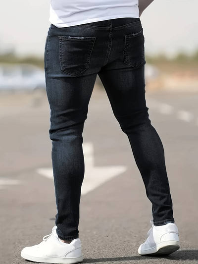 Skinny-Jeans | Ripped | Stretch | Schlanke Fit-Jeans | Herrenjeans
