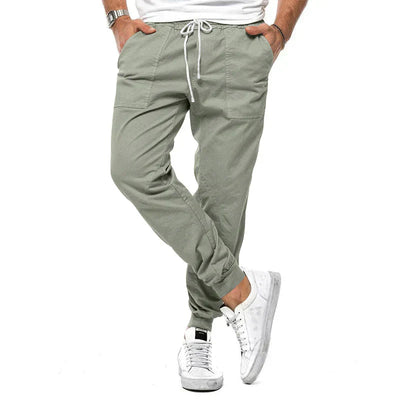 Slim Fit Jogger - Herren Casual Drawstring Elastische Knöchelhosen
