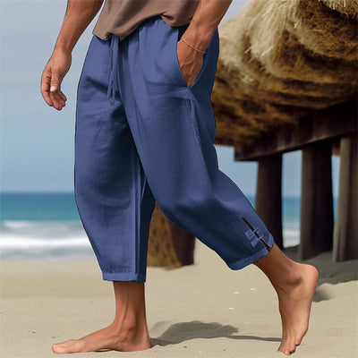 Sommerhose | Lockere Passform | Kordelzug | Haremshose | Herrenhose