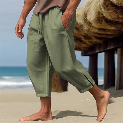 Sommerhose | Lockere Passform | Kordelzug | Haremshose | Herrenhose