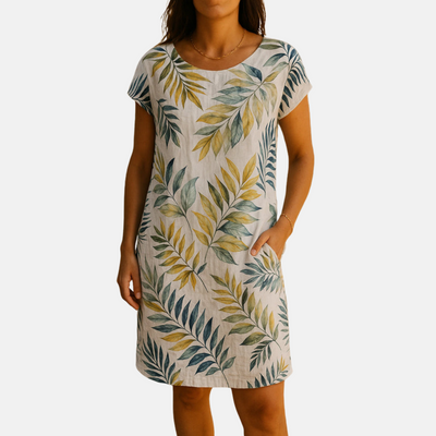 Sommerkleid - Luftiges Midikleid mit Botanik-Print