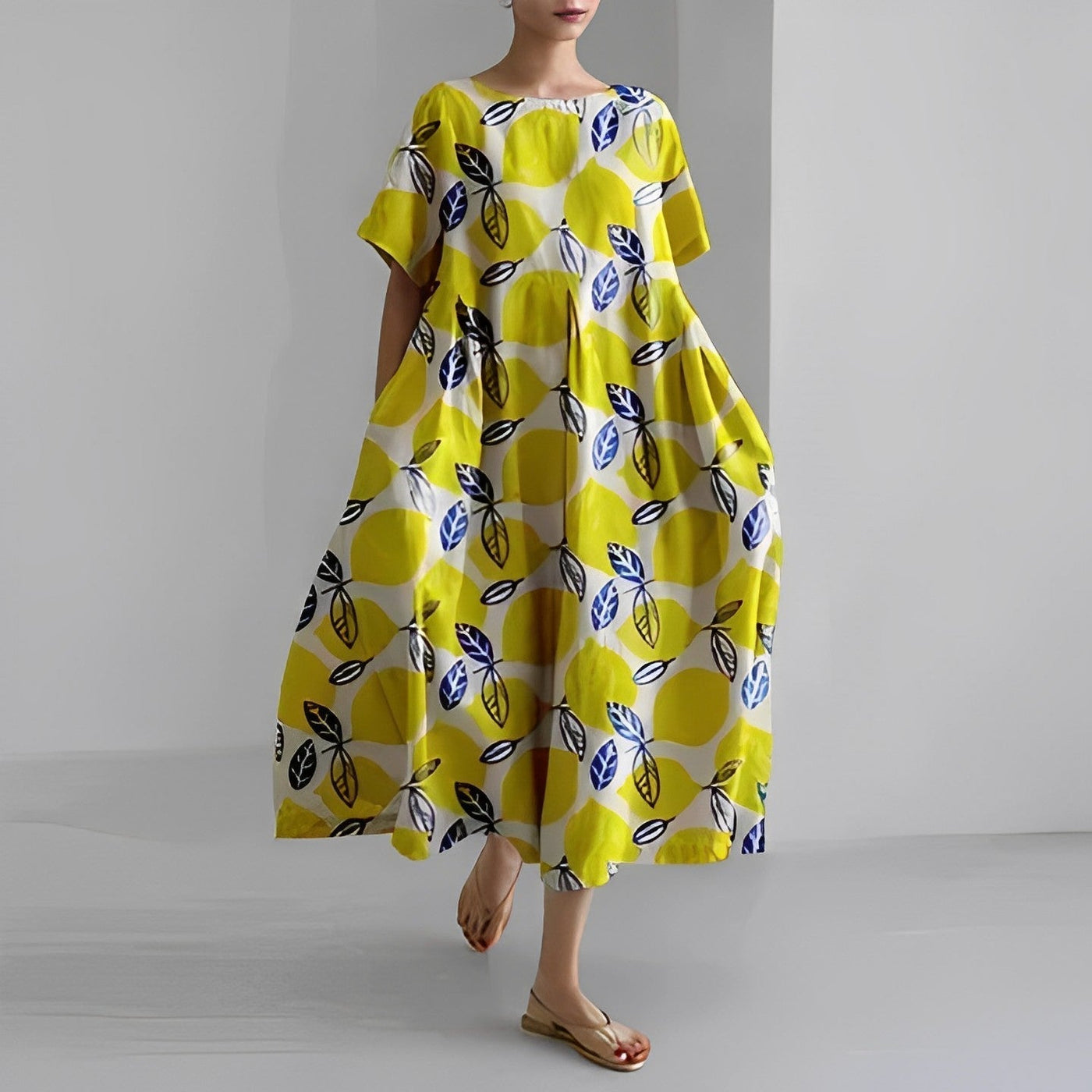 Sommerkleid für Damen – Luftiges Maxikleid im Tunikastil mit Print