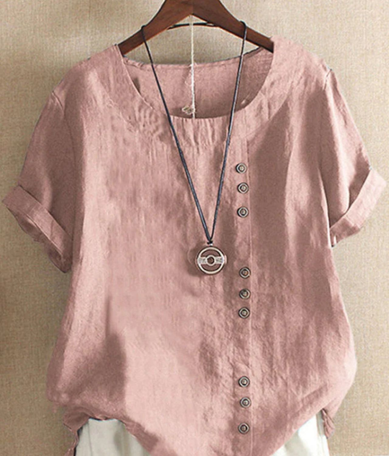 Sophia | Bequemes Sommertop aus Leinen