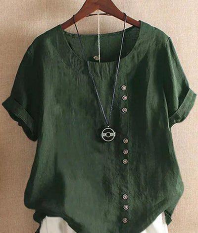 Sophia | Bequemes Sommertop aus Leinen