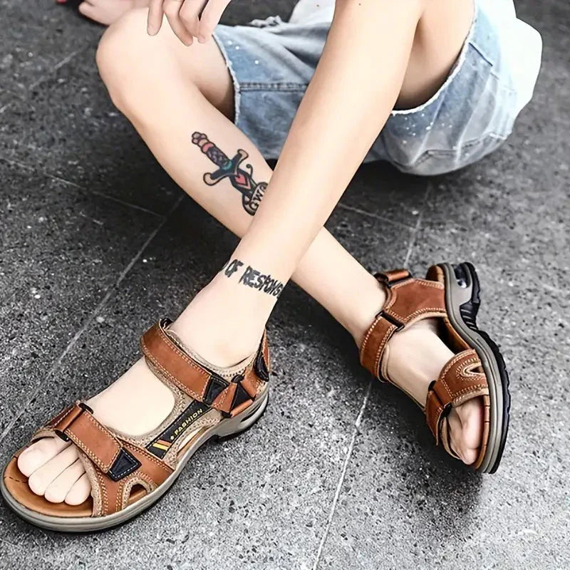 Sport-Sandalen | Ergonomisch | Fußgewölbeunterstützung | Orthopädische Sandalen | Herrenschuhe