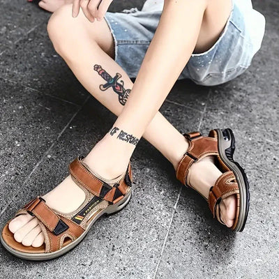 Sport-Sandalen | Ergonomisch | Fußgewölbeunterstützung | Orthopädische Sandalen | Herrenschuhe