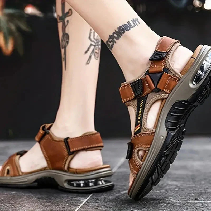 Sport-Sandalen | Ergonomisch | Fußgewölbeunterstützung | Orthopädische Sandalen | Herrenschuhe