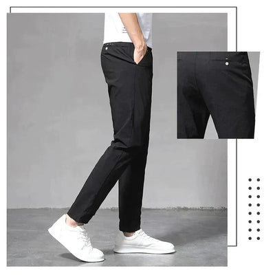 Stretch-Hose – schmale Passform, gerade geschnittene Chino-Hose für Herren