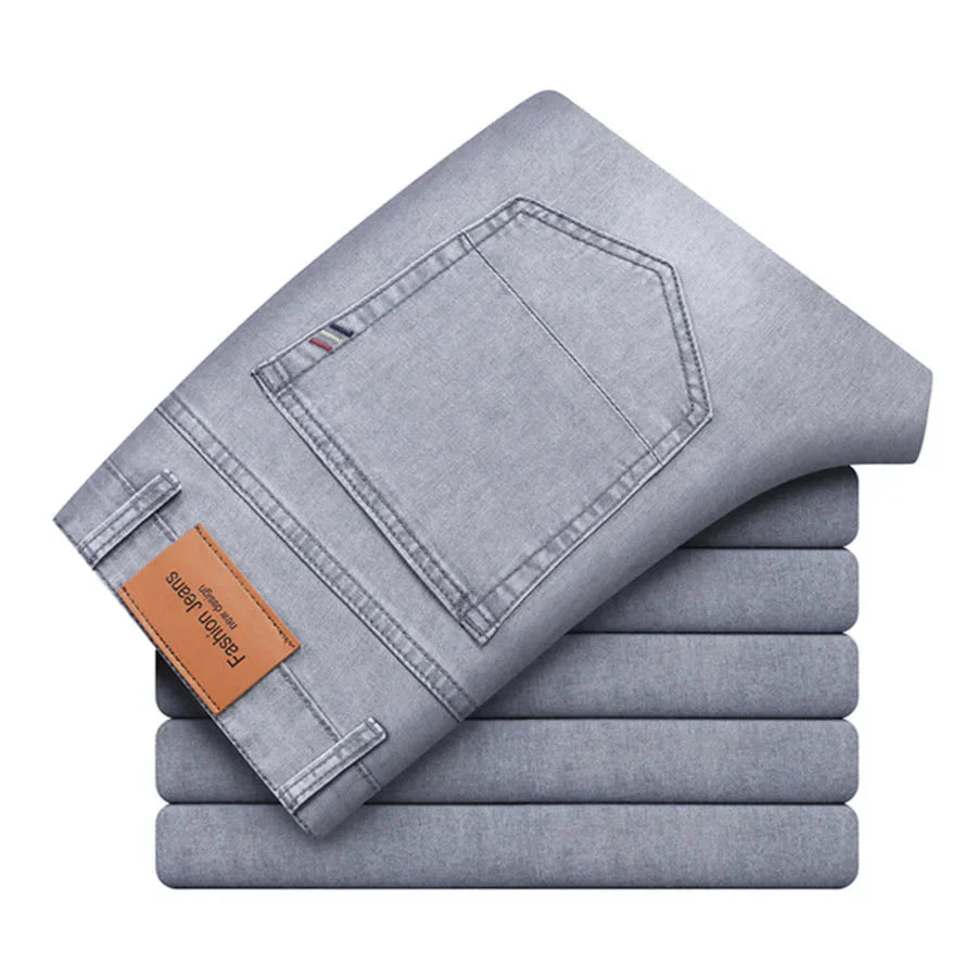 Stretchjeans | Bequem | Normale Passform | Gerade geschnittene Jeans | Herrenjeans