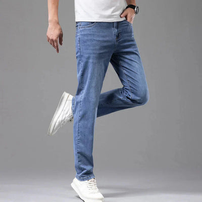 Stretchjeans | Bequem | Normale Passform | Gerade geschnittene Jeans | Herrenjeans