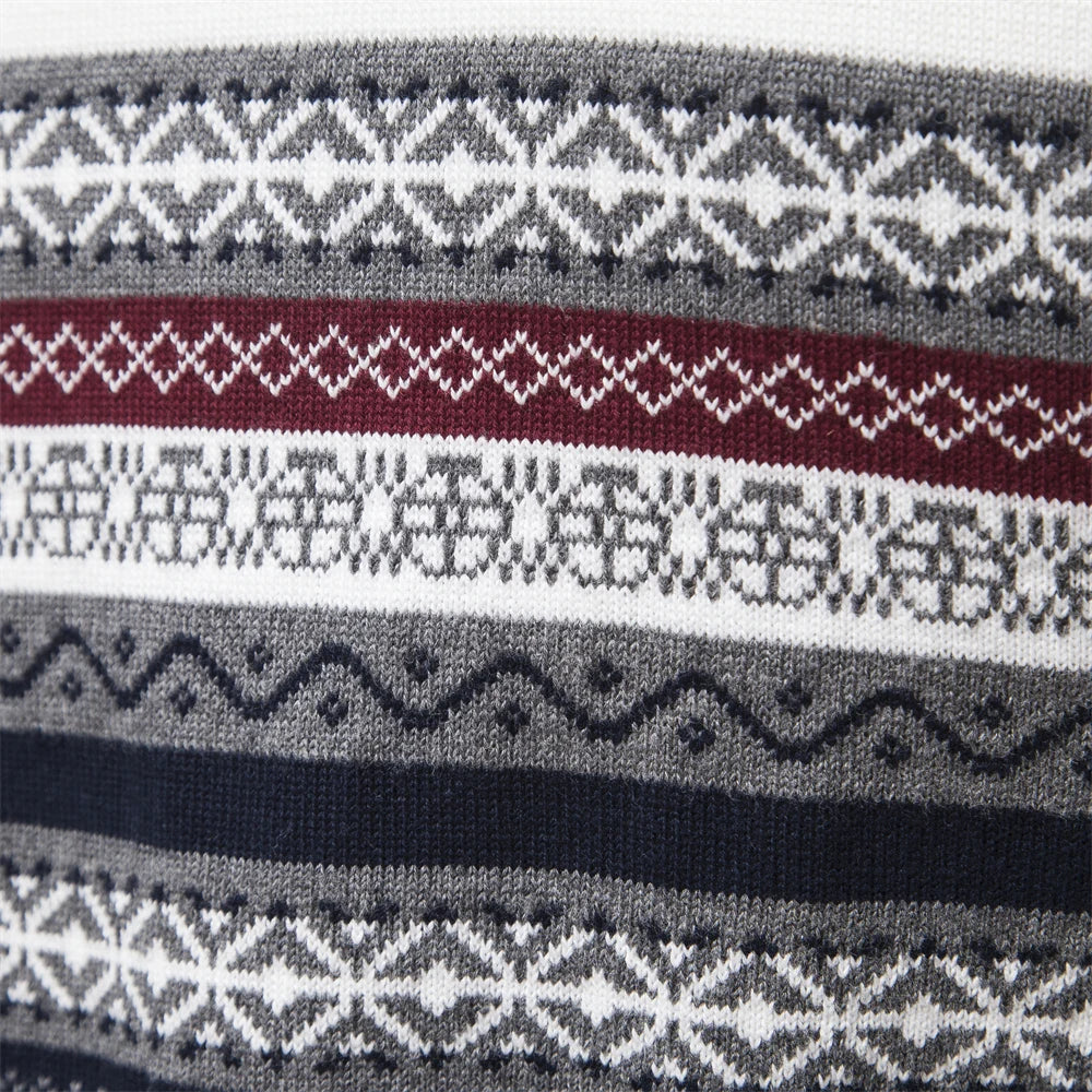 Langärm Reißverschluss-Winterpullover für Männer