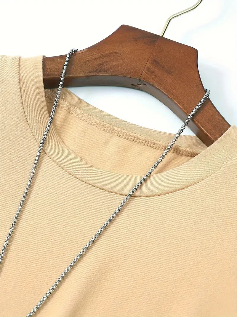 T-Shirt - Casual - Kurze Ärmel - T-Shirt mit Rundhalsausschnitt - Herrenhemden