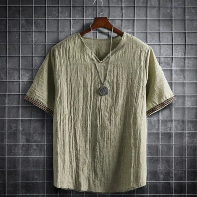 T-Shirt - V-Ausschnitt - Loose Fit - Herren T-Shirt - Herrenhemd